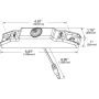 GROTE LIGHTING 49453 MicroNova® Dot LED Clearance Marker Lights, Amber, with Bracket