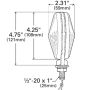 GROTE LIGHTING 50630 Thin-Line Double-Face Light, Double Contact
