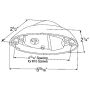 GROTE LIGHTING 52063 Small Aerodynamic Combination Marker Side Turn Lights, White Base