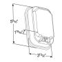 GROTE LIGHTING 52203 Rectangular Stop Tail Turn Light, Park Turn, Double Contact