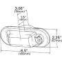 GROTE LIGHTING 52533 Torsion Mount® III Oval Side Turn Marker Lights, Male Pin