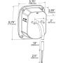 GROTE LIGHTING 52602 STT LMP,RED,TRSN MNT,2STD DODGERPLCMNT