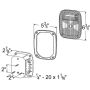 GROTE LIGHTING 52912 Torsion Mount® Universal Stop Tail Turn Lights, LH w/ License Window