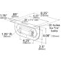 GROTE LIGHTING 53082-5 Oval Trailer Stop Tail Turn Submersible Lighting Kit, Boat Trailer Kit