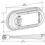 GROTE LIGHTING 53122 SuperNova® Oval LED Stop Tail Turn Lights, Red Kit (53962 + 92420 + 67005)