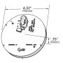 GROTE LIGHTING 53553 STT,SNOVALED,YEL AUX,W/HARD SHELL CON
