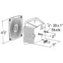 GROTE LIGHTING 53672 Submersible Trailer Lighting Kit, LH Stop Tail Turn Replacement