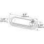 GROTE LIGHTING 54172 Grote Select™ Oval LED Stop Tail Turn Lights, Female Pin
