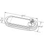 GROTE LIGHTING 54173 Grote Select™ Oval LED Stop Tail Turn Lights, Auxiliary, Female Pin