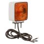 GROTE LIGHTING 55340 Two-Stud Chrome Light with Pigtail, Red/Amber