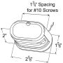 GROTE LIGHTING 60011-5 LICENSE LMP,TRPLE CHRME,DURMLD,RETAIL PK