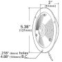 GROTE LIGHTING 60311 DOME/INTERIOR LAMP,CLR, SHALLOW DIE-CAST
