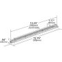 GROTE LIGHTING 60591 LED Slimlite Courtesy Lights, Clear with Switch