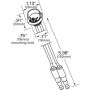 GROTE LIGHTING 60721 MicroNova® Multi-Volt Dot LED License Lights, Light with Hooded Grommet