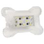 GROTE LIGHTING 61121 LED WhiteLight™ X-100 Dome Light, Clear, 12V