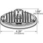 GROTE LIGHTING 63971 Trilliant® 36 LED Work Lights, Hard Shell SuperSeal With Pigtail, 12V/24V