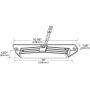 GROTE LIGHTING 64M11-5 LED Radius Light, 1200 Lumen, Proprietary Flood, 9-32V