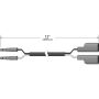GROTE LIGHTING 66165 Two Slim-Line Male To Two Double Females, 12