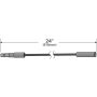 GROTE LIGHTING 66170 Standard Male to Slim-Line Under Light Female