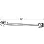 GROTE LIGHTING 66831 Adapter Plugs, Male Pin to 90° Female Pin Termination