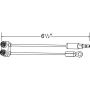 GROTE LIGHTING 66840 Sealed Marker Light Pigtails, Single Seal, Chassis Ground, Standard 6
