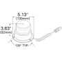 GROTE LIGHTING 77203 Economy Material Handling Strobe, Amber