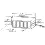 GROTE LIGHTING 77461 LED Directional Warning Lights, White