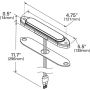 GROTE LIGHTING 78462 Auxiliary Strobe & Stop Lamps, Surface mount, Flashing Amber/Solid Red