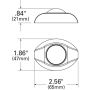 GROTE LIGHTING 79033 LED Directional Warning Lights, Surface Mount, 6-Diode, Amber, S-Link Technology