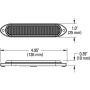 GROTE LIGHTING 79276 HINVII Warning Light, Surface Mount, HINVII, 6-Diode, HINVII Only