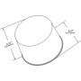 GROTE LIGHTING 90373 Beacon Replacement Lenses, Two Sealed-Beam Beacon Lens, Amber