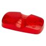 GROTE LIGHTING 91962 Clearance Marker Replacement Lenses, Two-Bulb Square, Red