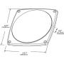 GROTE LIGHTING 92792 Stop Tail Turn Replacement Lenses, 440 Series Front Lens, Red