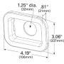 GROTE LIGHTING 93402 Grommets For Small Rectangular Lights, PVC, Black