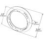 GROTE LIGHTING 93553 Snap-In Theft-Resistant Flange For 4