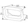 GROTE LIGHTING 94180 Grommet For Rectangular Lights, Mounting Grommet