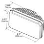 GROTE LIGHTING 94401-5 LED Sealed Beam Headlights, 4x6, High/Low Beam Combo, 9-30V