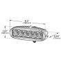 GROTE LIGHTING BZ301-5 BriteZone™ LED Work Lights, 1400 Raw Lumens, Slim
