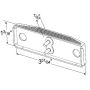 GROTE LIGHTING G1903-5 Hi Count® 3-Diode LED Clearance Marker Light