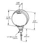 GROTE LIGHTING G5300 STT LAMP,RED/YEL,HICOUNT™LED,4