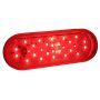GROTE LIGHTING G6012 Hi Count® Oval LED Stop Tail Turn Light, Red w/ Clear Lens