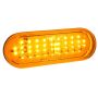 GROTE LIGHTING G6013 Hi Count® Oval LED Stop Tail Turn Light, Front or Rear Turn, Amber w/ Clear Lens