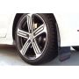 Rally Armor MF40-UR-BLK/SIL Black Mud Flap/Silver Logo