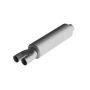 MBRP Exhaust GP122107 3in. ID inlet/dual 2.5in. ID outlet; 30.5in. Chambered Muffler; AL