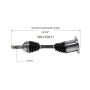 GSP NCV10011 Buick, Cadillac, Oldsmobile CV Axle Assembly  - Front Left