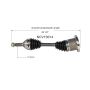 GSP NCV10014 Buick, Cadillac, Oldsmobile CV Axle Assembly  - Front Right