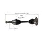 GSP NCV10017 Chevrolet, GMC CV Axle Assembly  - Front