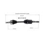 GSP NCV10018 Chevrolet (1.4, 1.8) CV Axle Assembly  - Front Left