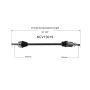 GSP NCV10019 Chevrolet (1.4, 1.8) CV Axle Assembly  - Front Right
