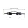 GSP NCV10020 Chevrolet CV Axle Assembly  - Front Left